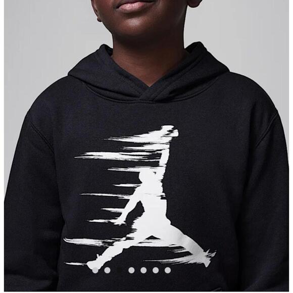 NWT $52 Jordan Little Boys MJ Flight MVP Black Pullover Hoodie Size 3T - Picture 3 of 5